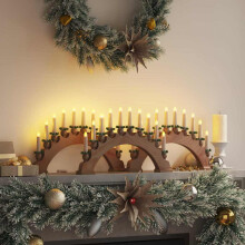 vidaXL Christmas Candle Arch with 10 LED Candles 3 pcs LEDs Warm White