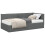 VidaXL vidaXL Eckbettgestell mit Matratze 2 stk. Dunkelgrau 90 x 190 cm Samt 2