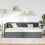 VidaXL vidaXL Eckbettgestell mit Matratze 2 stk. Dunkelgrau 90 x 190 cm Samt 3