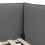 VidaXL vidaXL Eckbettgestell mit Matratze 2 stk. Dunkelgrau 90 x 190 cm Samt 10