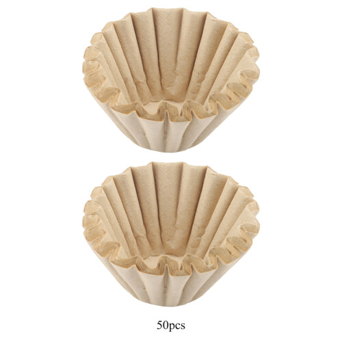 50er Pack Kaffeefilter Kuchenform ungebleicht 1
