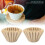 50er Pack Kaffeefilter Kuchenform ungebleicht 5