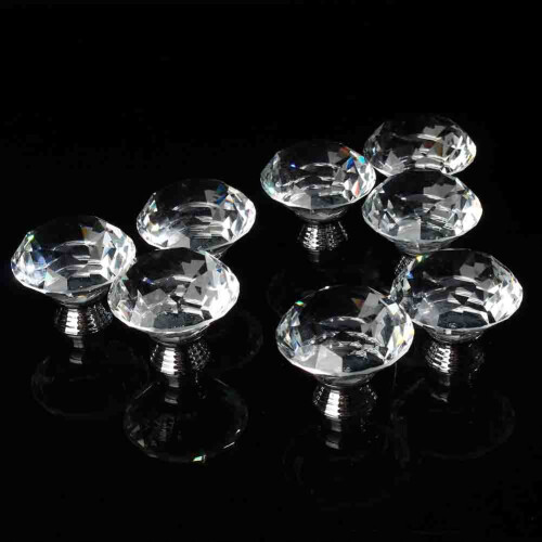 Kristall Möbelgriff 40mm 16er Set klar 2