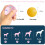 Motion-Activated Interactive Dog Ball – Sturdy USB Rechargeable Rolling Toy, 2.2 Inch, Pink 4