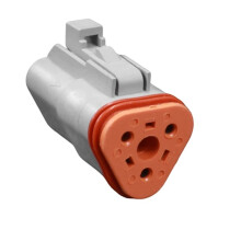 DT Series Waterproof Fixed Flange Connector 2 3 Pin Male Female Plug Socket for Truck Bus Automotive Wire 22-16AWG D