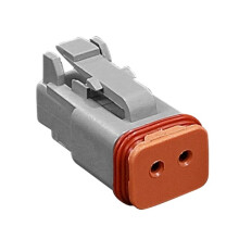 DT Series Waterproof Fixed Flange Connector 2 3 Pin Male Female Plug Socket for Truck Bus Automotive Wire 22-16AWG B