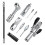 Grease Coupler Accessory Kit, 10Pcs Quick-Lock Double Handle Tips with Extension Hose - Lubrication Nozzle Set 1
