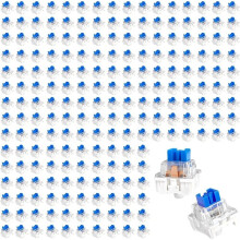 200 Clickers para Impresiones 3D, Juego de Interruptores de Teclado Sin Pines, Interruptores de Teclado Azules, Interruptores Táctiles Ruidosos con