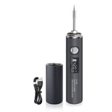 USB Soldering Iron with Adjustable Temp 260-420, 1400mAh Battery & Intelligent LED Display, DIY Welding & Repair Tool