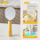 (White Standing)White And Yellow Rice Spoon With Stand Easy Clean Surface For Kitchen Use 7