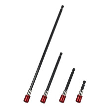 Drill Bit Extension Set 4PCS Magnetic Holder 1/4" Hex 2.4" 4" 6" 12" with A Secure Quick-Lock Design