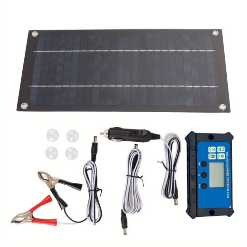 100A Solar Panel Kit with Charge Controller Solar Charging for Outdoor RV Camping Boat Trailer System 2