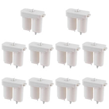 Gas Boiler Water Heater Battery Box White Plastic Double Battery Case Replacement for Gas Water Heater Accessories