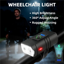 Verlichting voor een Rollator, LED-Verlichting voor Rolstoelen, Rolstoelverlichting, Nachtlampjes voor Rollators en Accessoires voor Elektrische