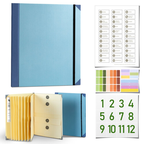 (German 2)In Case I Go Missing Binder Pvc Document Organizer With Closure For Office Use 1