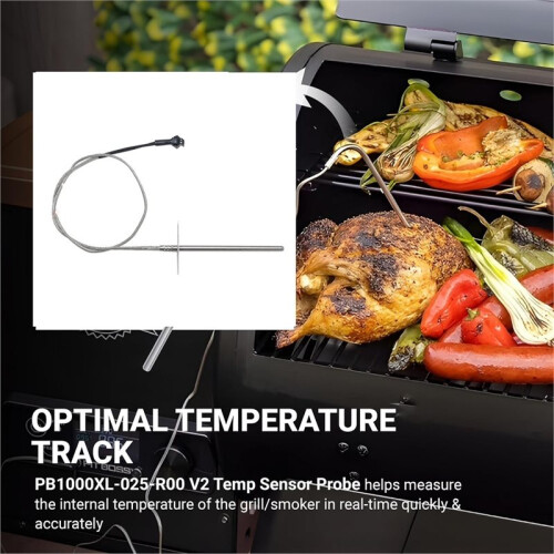 Temperature Probe Sensor, PT1000,for Pit Boss Grills Pellet Grills and Smoker,Temp Probe Replacement,Meat Probe Sensor 2