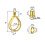 RISK External Thread Bicycle Shifter Lever Clamp Band Locking  Installation Fixed Sleeve for   UT/da 6
