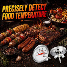 Paquete de 3 Termómetros para Parrilla de Carbón para Barbacoa, Rango de 50-800 F para Cocinar Carne de Res y Cordero, Indicador de Calor para