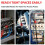 Drill Bit Extension Set 4PCS Magnetic Holder 1/4" Hex 2.4" 4" 6" 12" with A Secure Quick-Lock Design 5