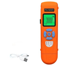 AUA-C7 Optical Power Meter FTTH Fiber Optic Cable Tester Rechargeable OPM Built-in LED and RJ45 Network Tester