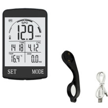 Draadloze Fietscomputer - Waterdichte Snelheidsmeter en Kilometerteller met Stuurbevestiging, voor Buitenfietsen