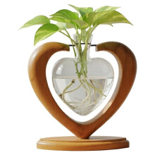 Plant Propagation Station,Solid Wooden Stand Rooting Vase for Cuttings, Plant Lovers Mom Wife Gift Home Christmas Decor