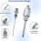 Grease Coupler Accessory Kit, 10Pcs Quick-Lock Double Handle Tips with Extension Hose - Lubrication Nozzle Set 4