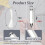 3Pcs Hexagon Plumb Bob with String,8oz,Precision Leveling Tool for Builders Carpenters Projects Wire Kit,790-8 2