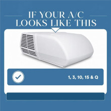 Suitable for Mach 1, 3, 10, 15 and Q RV Air Conditioners - Not Universal - Not Suitable for Mach 8,
