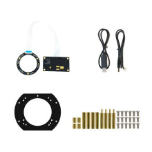 6-Microfoonarray Verreveldmicrofoonmodule met 6 Meter Opnamebereik, 360 DOA (Direction of Arrival), Echo-Onderdrukking, ROS Linux voor AI-Spraakrobot