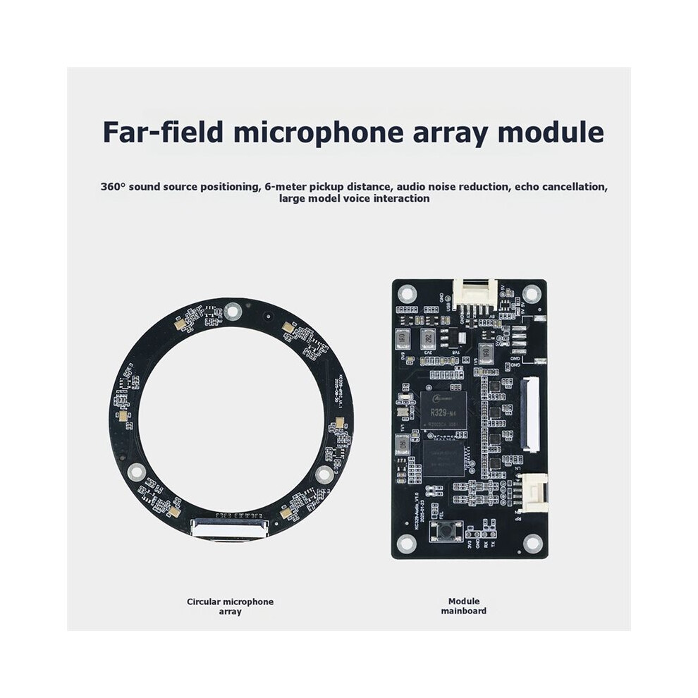 6-Mic Array Far-Field Microphone Module 6m Pickup 360 DOA Echo ...