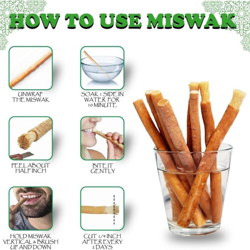 10 Bâtonnets de Miswak Bio pour une Hygiène Buccale Naturelle 2