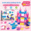 (56pcs)Brinquedo de construção Castle Jelly com silicone macio para interação pais 2