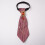 (RedStripedChain)Cravatta formale bambino con elastico facile da indossare per eventi scolastici 6