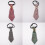 (RedStripedChain)Cravatta formale bambino con elastico facile da indossare per eventi scolastici 3