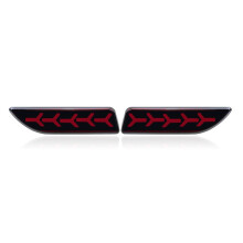 Car Rear Bumper Reflector Light Sequential Turn Signal Brake Driving Lamp for 2011-2013 CT200h A
