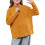 Mädchen Strickpullover mit Stehkragen Reißverschluss Warm Zopfmuster Orange 130 cm — kinder winterpullover 1