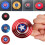 (Red AB)Fidget Spinner Captain American Fingertip Gyro Shield Alloy Toys Decompression 3