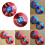 (Red AB)Fidget Spinner Captain American Fingertip Gyro Shield Alloy Toys Decompression 6