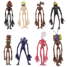 (8pcs/Set)8pcs Siren Head Figures Pvc Miniatures Cake Topper Fans Kids Collection Toys