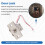 Electronic Bolt Lock Compact Solenoid Electromagnet Door Lock Concealed Installation for Secure Access DC12V-0.54A 7