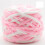 (Pink White)Bulky Wool Roving Thread For Knitting Cozy Warm Accessories And Thick Apparel 1