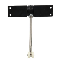 Cierrapuertas Automático de 180 Grados, de Metal, Ajustable, Resistente, con Resorte de Seguridad, Silencioso, para Puertas con Bisagras, Interior y