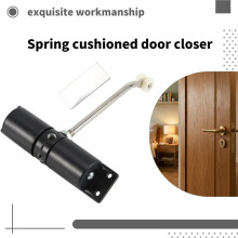 180 Degree Automatic Door Closer Metal Adjustable Heavy Duty Safety Spring Silence Convert Hinged Door Interior Exterior