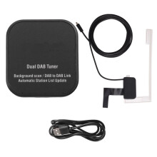 Dual for DAB Antenna Built-in Dual Modules Enhance DAB+ Signal USB Adapter for Android Car Radio Stereo Automatic Scan