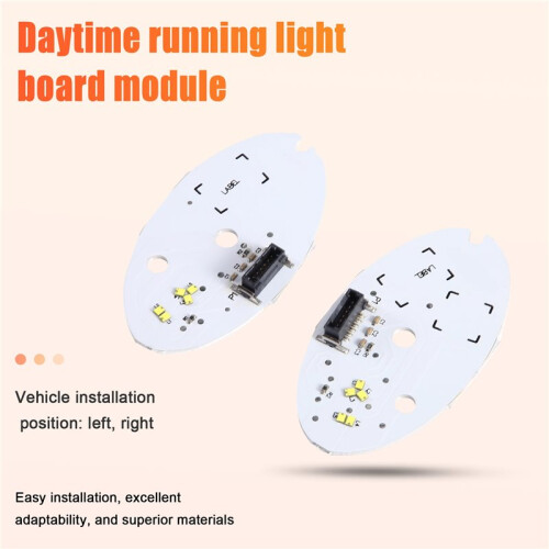 For  Compass Facelift 2020-2022 Car White DRL LED Daytime Running Lights Board Module 2