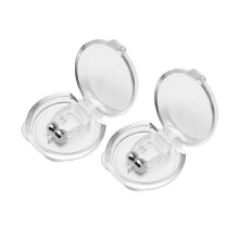 (2Pcs)1pc Silicone Anti Snore Nose Clip Magnetic Stopper Snoring Silent Sleep