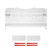 Adjustable Clear Label Dispenser, 8 Disks Acrylic Sticker Dispenser Sticker Roll Holder for Home Desktop