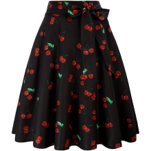 Damen Midi Rock Ausgestellt Elegant Vintage Modisch Schwarz L — a-linie rock, retro rock damen, knielanger faltenrock