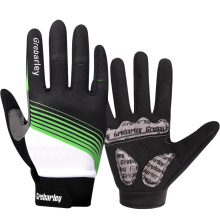 MTB Anti-Slip Cycling Gloves with Touchscreen Function Unisex S — full finger bike, padded mountain gear